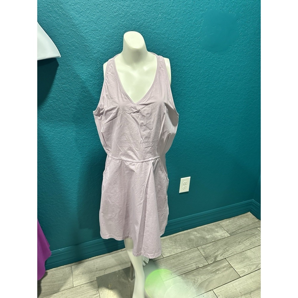 Fila Women's Light Purple Sleeveless Athletic Dress Built In Bra L